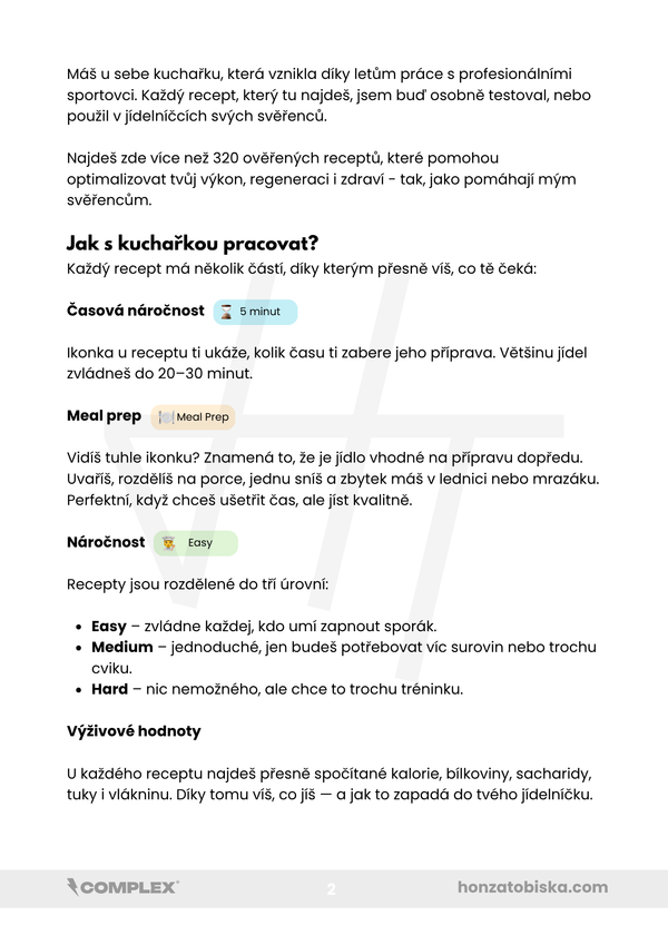 Sportovní Kuchařka 2.0 - 320+ Zdravých Receptů